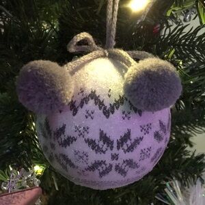 Cozy Knit Pattern Christmas Ornament
